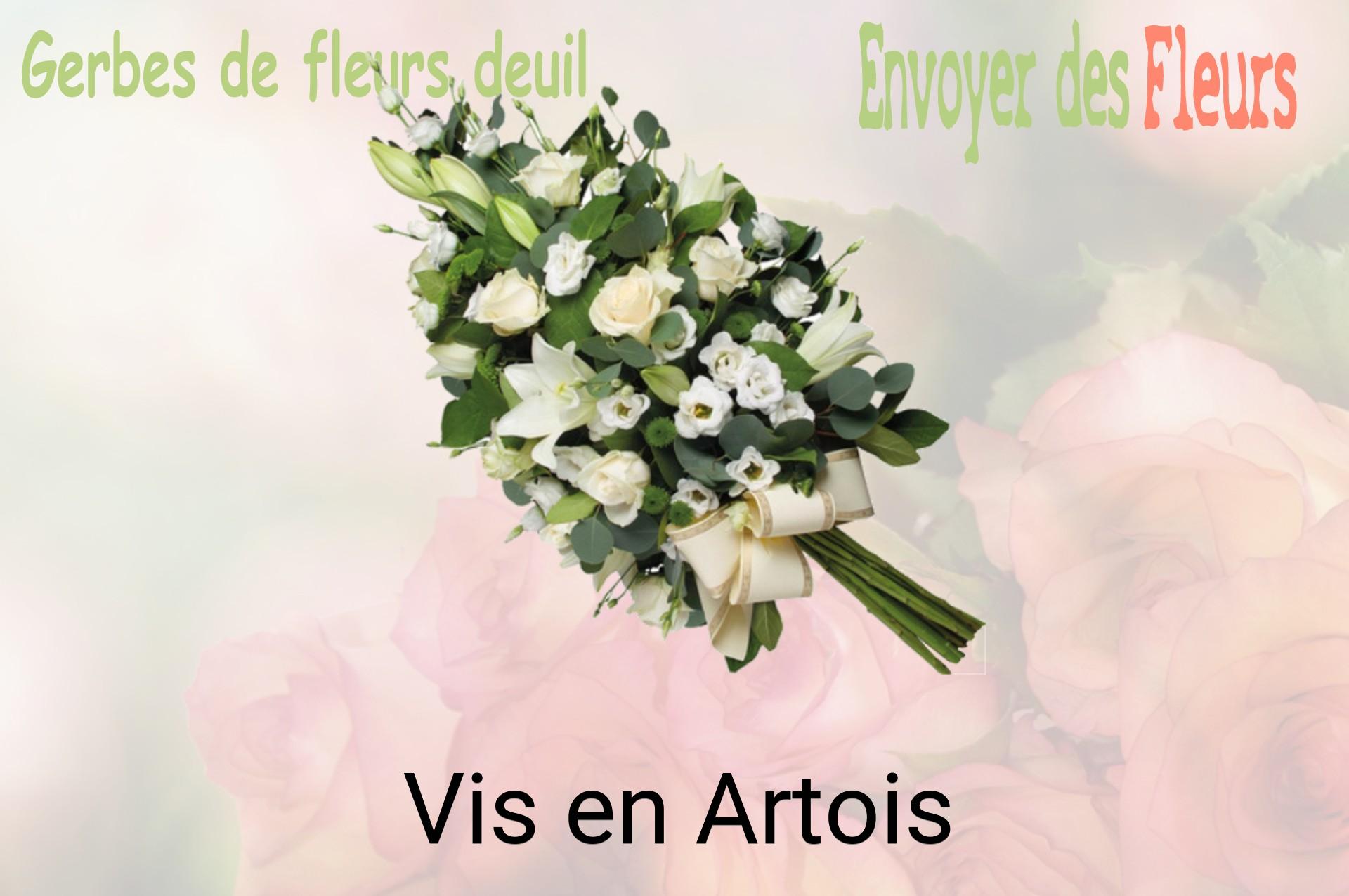 Gerbe de fleurs de deuil livrée à Vis-en-Artois